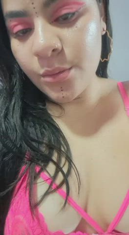 bbw big ass big tits chubby latina lingerie model tattoo webcam gif