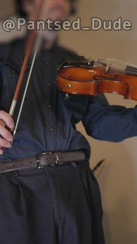 So I started learning the violin and I came up with a scenario where I'm giving a