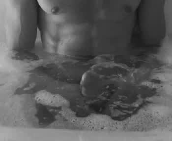 bathtub gay male masturbation gif
