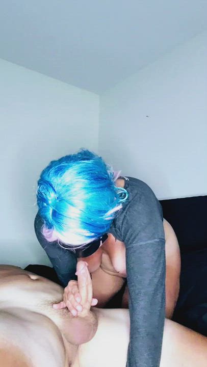 Amateur Blowjob Cock Costume Cougar Couple MILF Mask OnlyFans Real Couple Sucking