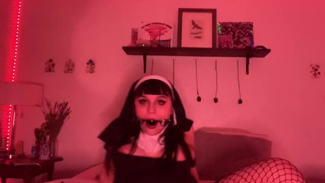 Gagged and drooling?