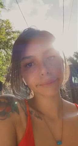 Flashing Outdoor Pussy gif