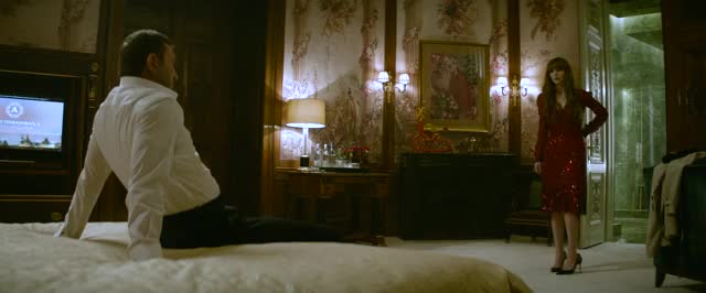 Jennifer Lawrence strips and gets stripped in Red Sparrow (4K, slowmo)