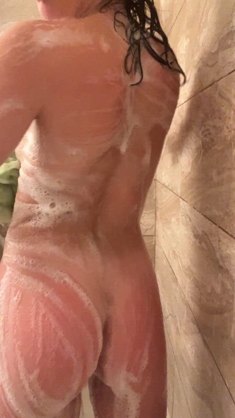ass shower soapy gif