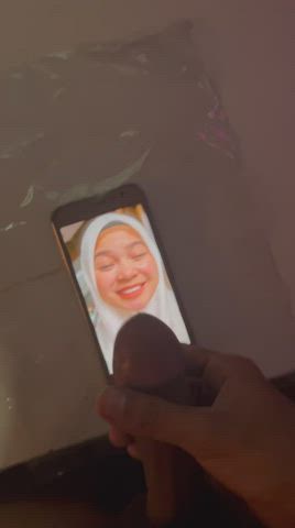Cumshot Cute Malaysian Tribute gif