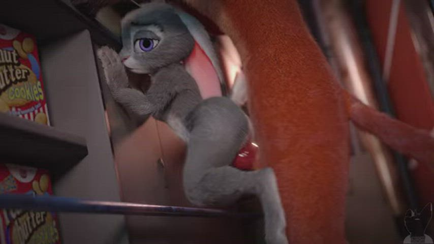 Animation Big Ass Doggystyle Sex Standing Doggy Tight Pussy gif
