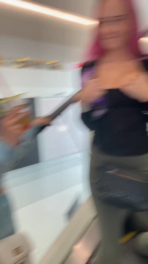 No shopping trip complete without exposing myself [gif]