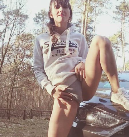 amateur close up outdoor panties pee peeing piss pissing gif