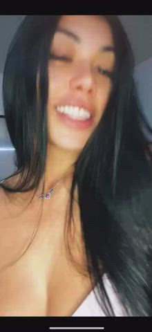 ass brunette latina tits gif