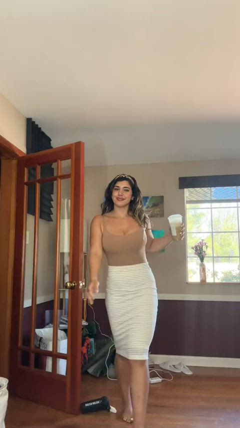 big ass big tits latina tiktok gif