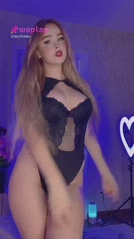 chubby dancing doll lingerie tiktok gif