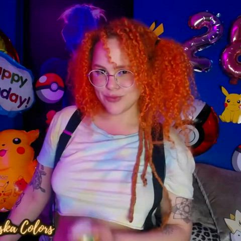 camgirl cosplay cute red hair redhead schoolgirl step-sister tease teen white girl