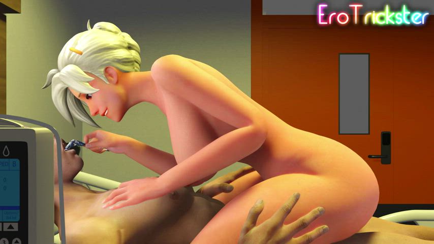 Dentist Mercy carefully drilling (EroTrickster) [Overwatch]