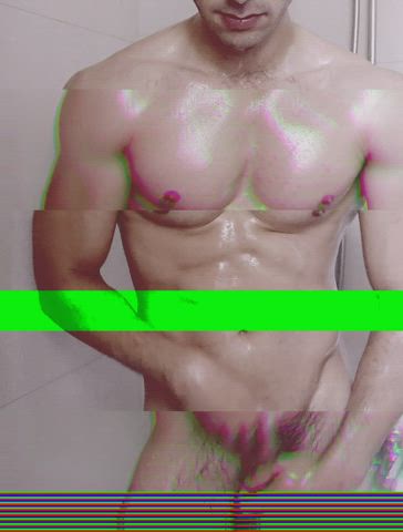 Having fun in the shower (this does have ?) ?