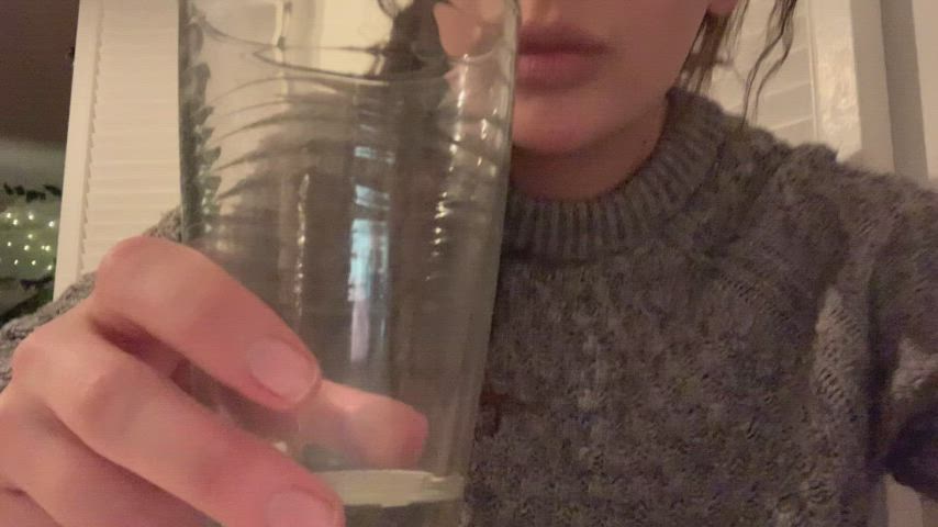 I fill up a glass with my SPIT ;) who wants to drink?