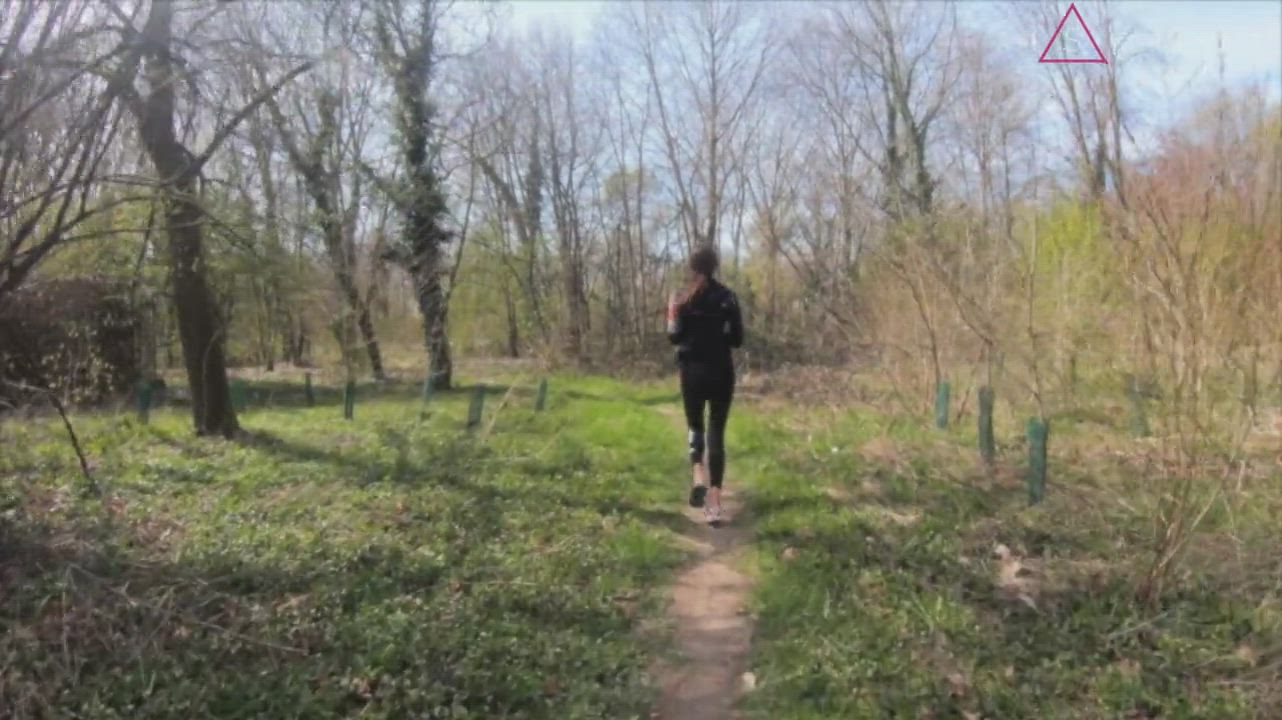 She is running all naked in a public park and get fucked