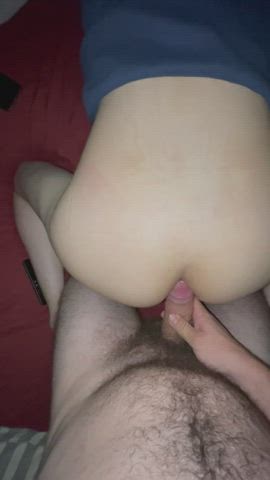 anal bareback daddy doggystyle gay hairy cock spit twink gif