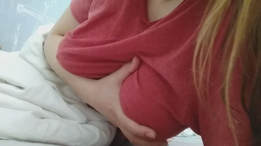 Big Tits Clothed Teen gif