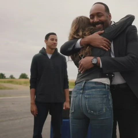 celebrity danielle panabaker jeans gif