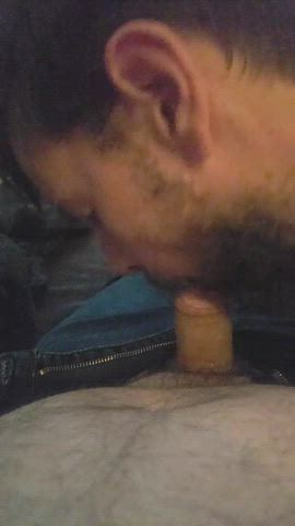 Bear Blowjob Daddy Gay Hairy Oral gif