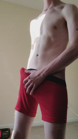 abs big dick masturbating gif
