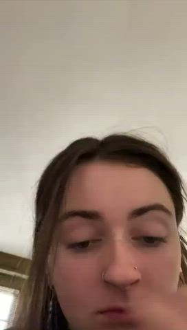 genevieve gandi redhead white girl gif