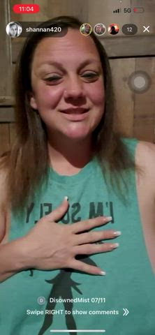 Big Tits Flashing Natural Tits Nipples White Girl gif