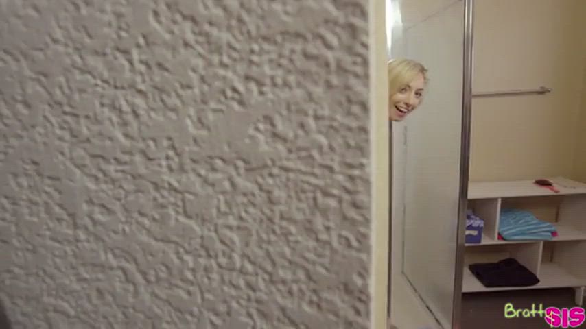 blowjob step-sister surprise gif