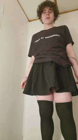 im hiding something under my skirt >:3