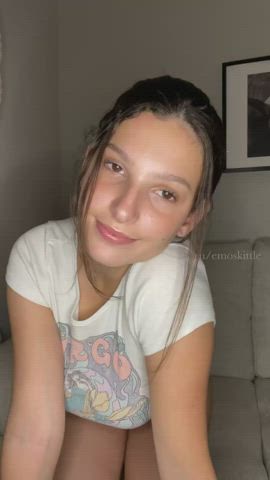 Barely Legal Couch Sex Cute Emo Shaved Pussy Tits gif