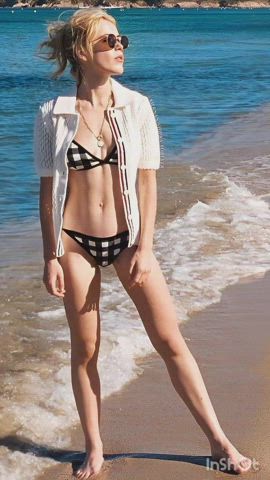 armpits bikini kiernan shipka petite skinny small tits gif