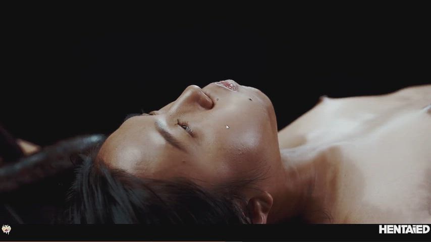 bulge cumshot belly gif