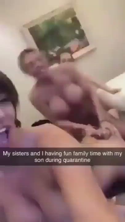 Mom, son and aunts