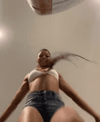 Ass Clapping Babe Booty Caramel Celebrity Ebony Jiggling Shaking Shorts Twerking