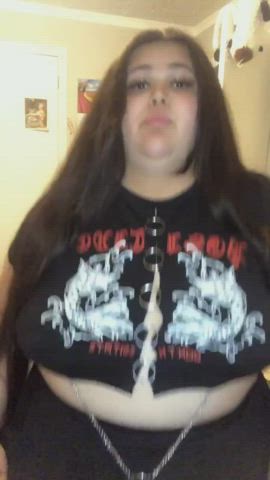 Big Tits Emo Goth SSBBW gif