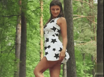 In the woods