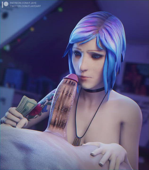 Chloe Price deepthroat blowjob (fjaye) [Life is Strange]