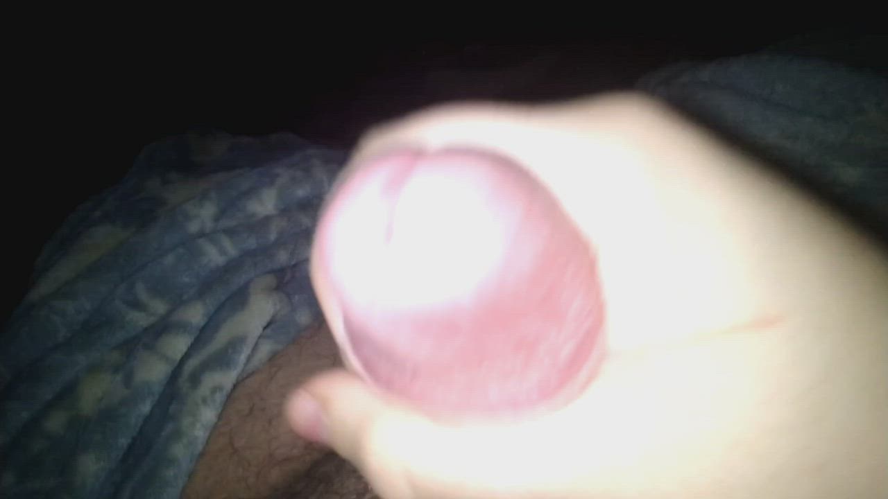 Cumshot Masturbating Thick Cock gif