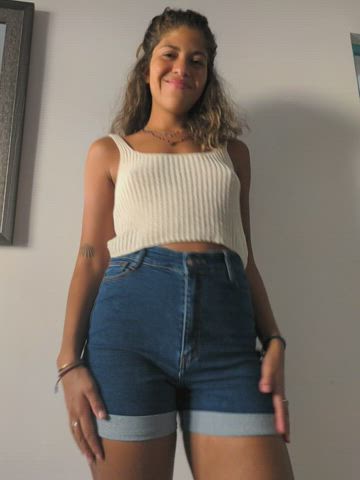 Tight jeans short