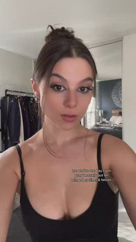 cleavage kira kosarin tiktok gif