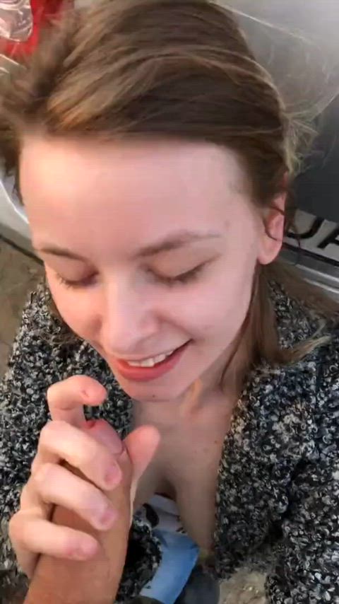 blowjob deepthroat tits gif