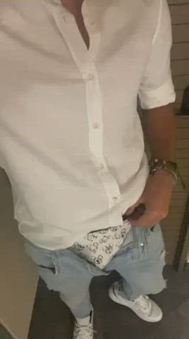 Big Dick Clothed Teasing gif
