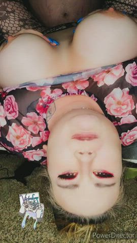 fishnet natural tits tattoo tits gif