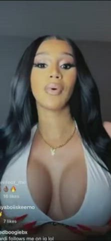 big tits cardi b celebrity gif
