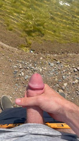 Outdoor cumshot