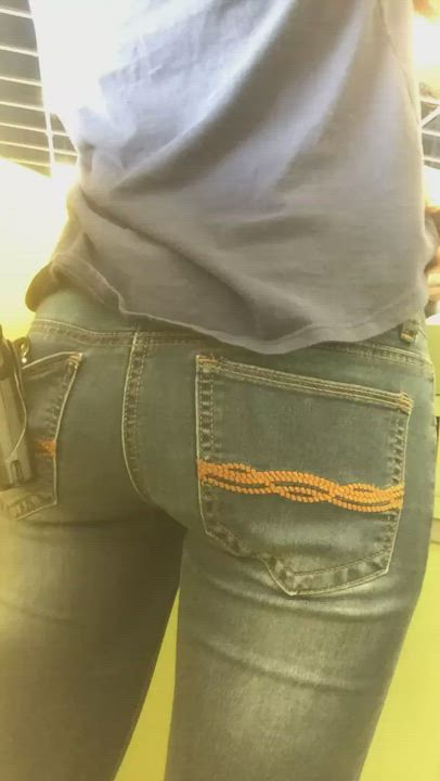 Bubble Butt Public Thong Voyeur gif