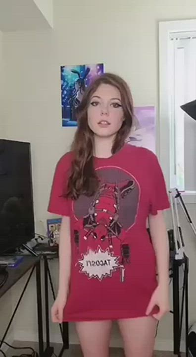 18 Years Old Cute Eye Contact Nude Teen TikTok gif