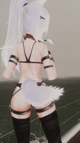 cute tail wiggles <3