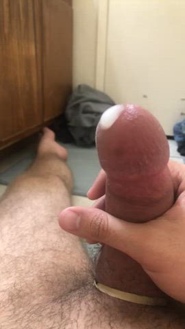 I love making my self leak cum