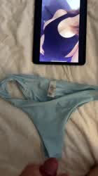 Boobs Cumshot Tribute gif